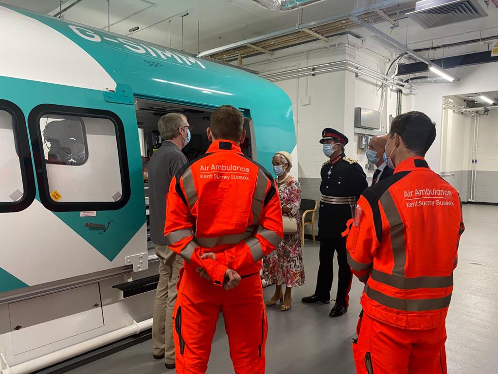 The Lord-Lieutenant met with our CEO David Welch, along with doctors and paramedics from our Service Delivery Team