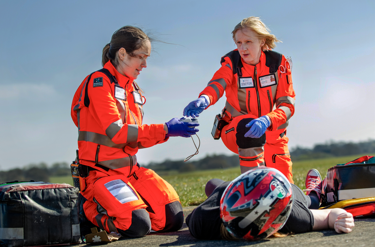 Our crew during a training session