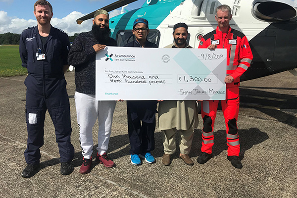 Shah Jahan in Air Ambulance visit