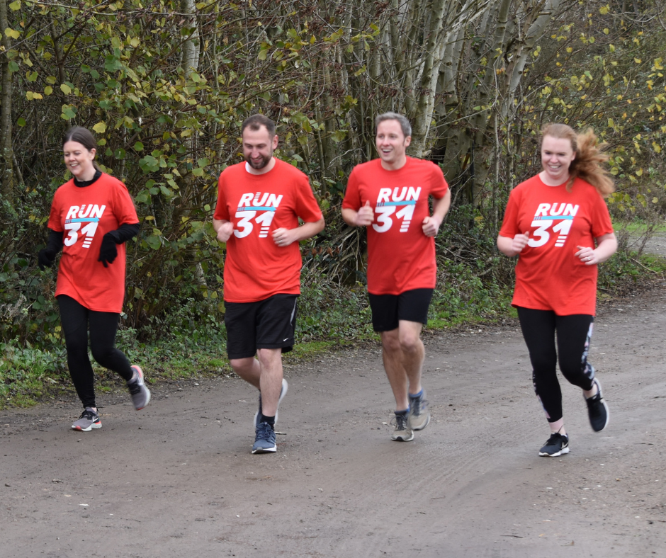 Members of Team KSS are getting ready to Run 31 this January to help support us in 2022